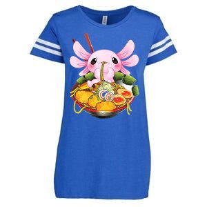 Axolotl Kawaii Japanese Food Enza Ladies Jersey Football T-Shirt