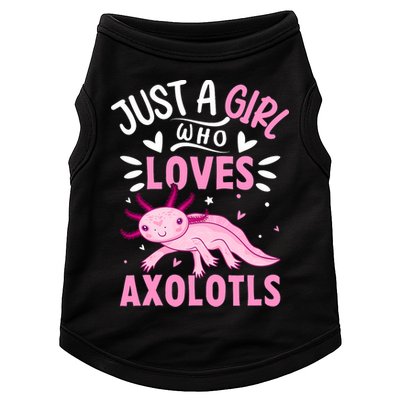 Axolotl Kawaii Just A Girl Who Loves Axolotls Doggie Tank