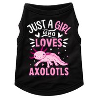 Axolotl Kawaii Just A Girl Who Loves Axolotls Doggie Tank