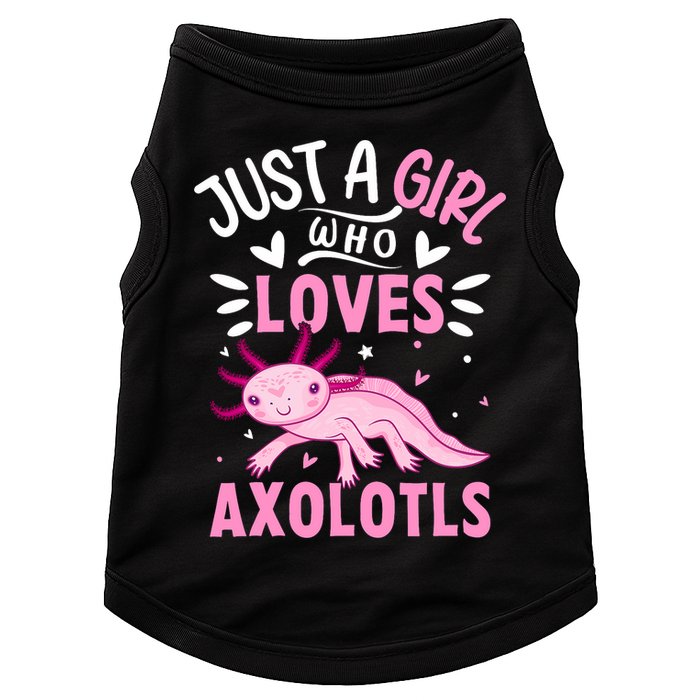 Axolotl Kawaii Just A Girl Who Loves Axolotls Doggie Tank