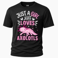Axolotl Kawaii Just A Girl Who Loves Axolotls Cooling Performance Crew T-Shirt
