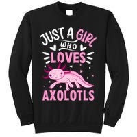 Axolotl Kawaii Just A Girl Who Loves Axolotls Sweatshirt