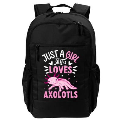 Axolotl Kawaii Just A Girl Who Loves Axolotls Backpack