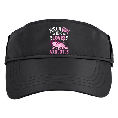 Axolotl Kawaii Just A Girl Who Loves Axolotls Adult Drive Performance Visor