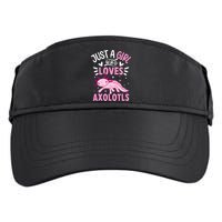 Axolotl Kawaii Just A Girl Who Loves Axolotls Adult Drive Performance Visor