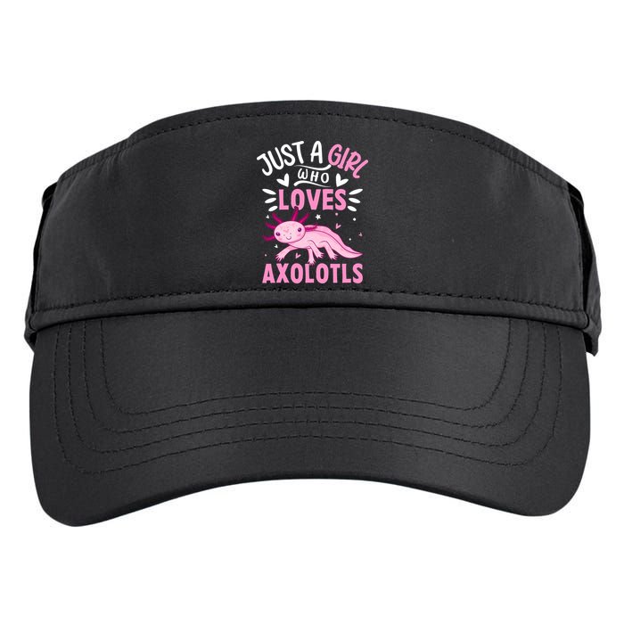 Axolotl Kawaii Just A Girl Who Loves Axolotls Adult Drive Performance Visor