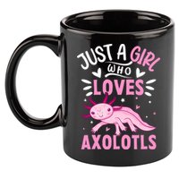 Axolotl Kawaii Just A Girl Who Loves Axolotls 11oz C Handle Ceramic Mug