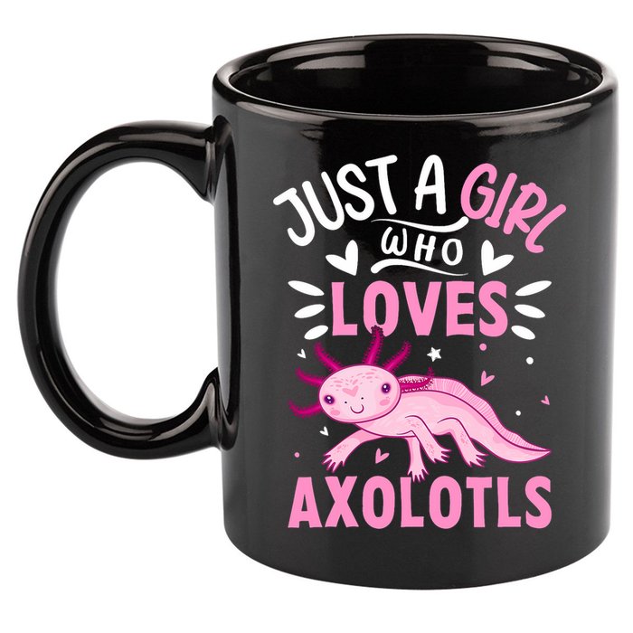 Axolotl Kawaii Just A Girl Who Loves Axolotls 11oz C Handle Ceramic Mug