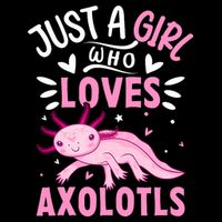 Axolotl Kawaii Just A Girl Who Loves Axolotls Drawstring Bag