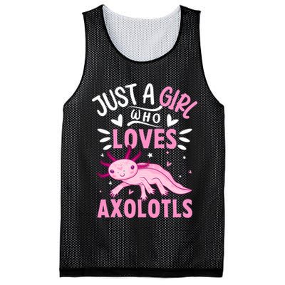 Axolotl Kawaii Just A Girl Who Loves Axolotls Mesh Reversible Basketball Jersey Tank