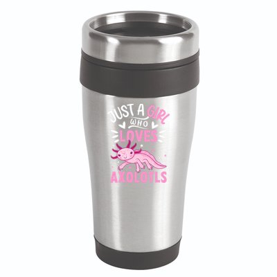 Axolotl Kawaii Just A Girl Who Loves Axolotls 16oz Travel Tumbler