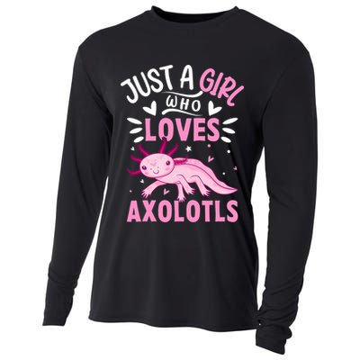 Axolotl Kawaii Just A Girl Who Loves Axolotls Cooling Performance Long Sleeve Crew