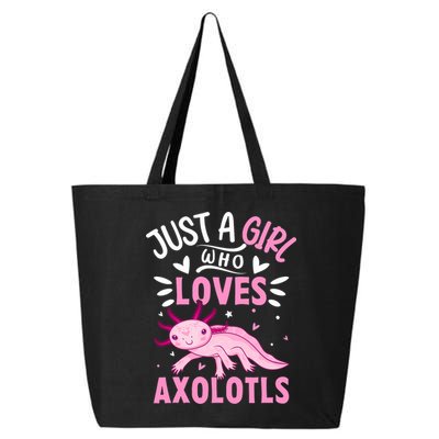 Axolotl Kawaii Just A Girl Who Loves Axolotls 25L Jumbo Tote