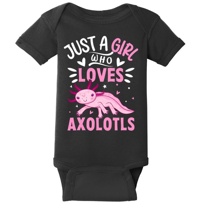 Axolotl Kawaii Just A Girl Who Loves Axolotls Baby Bodysuit
