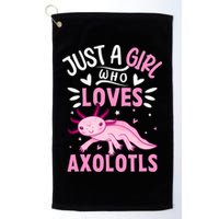 Axolotl Kawaii Just A Girl Who Loves Axolotls Golf Towel