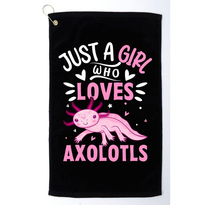 Axolotl Kawaii Just A Girl Who Loves Axolotls Golf Towel