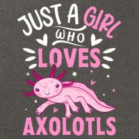 Axolotl Kawaii Just A Girl Who Loves Axolotls Cotton Canvas Backpack