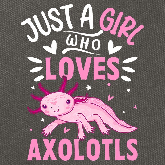 Axolotl Kawaii Just A Girl Who Loves Axolotls Cotton Canvas Backpack