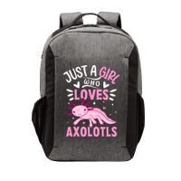 Axolotl Kawaii Just A Girl Who Loves Axolotls Vector Backpack