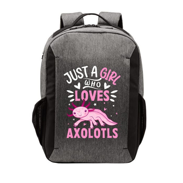 Axolotl Kawaii Just A Girl Who Loves Axolotls Vector Backpack