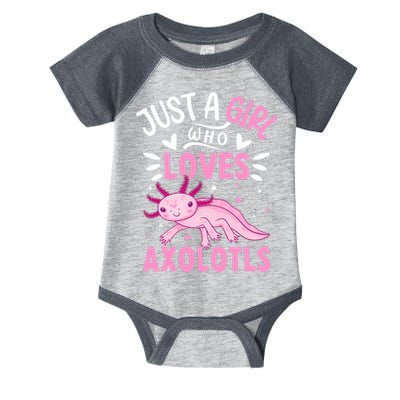 Axolotl Kawaii Just A Girl Who Loves Axolotls Infant Baby Jersey Bodysuit