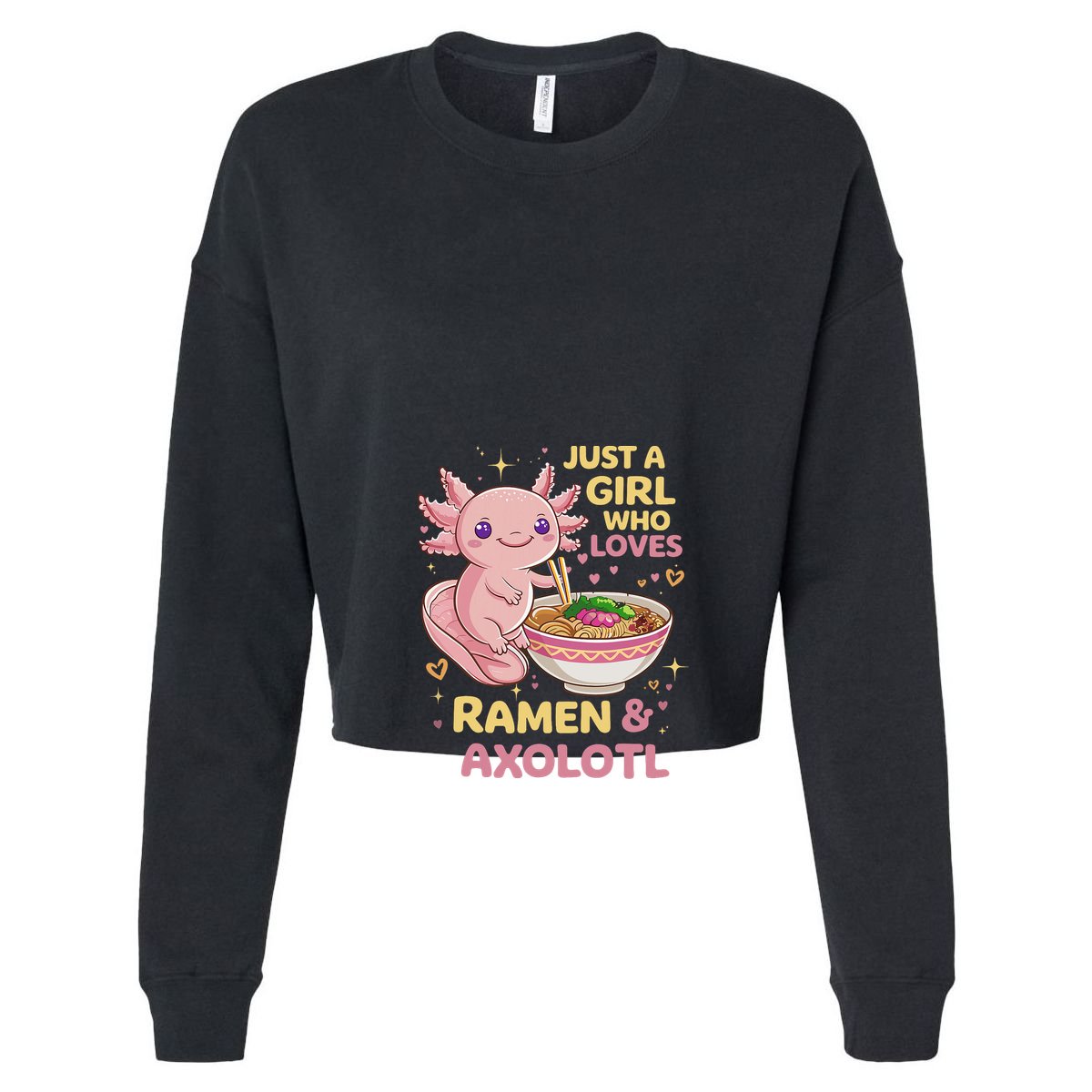 Axolotl Kawaii Just A Girl Who Loves Ramen And Axolotls 7 Panel Mesh Trucker Snapback Hat