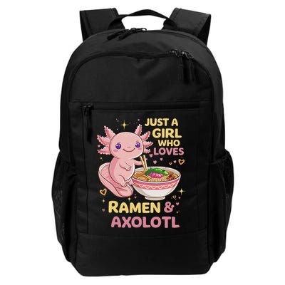 Axolotl Kawaii Just A Girl Who Loves Ramen And Axolotls Backpack