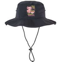 Axolotl Kawaii Just A Girl Who Loves Ramen And Axolotls Bucket Hat