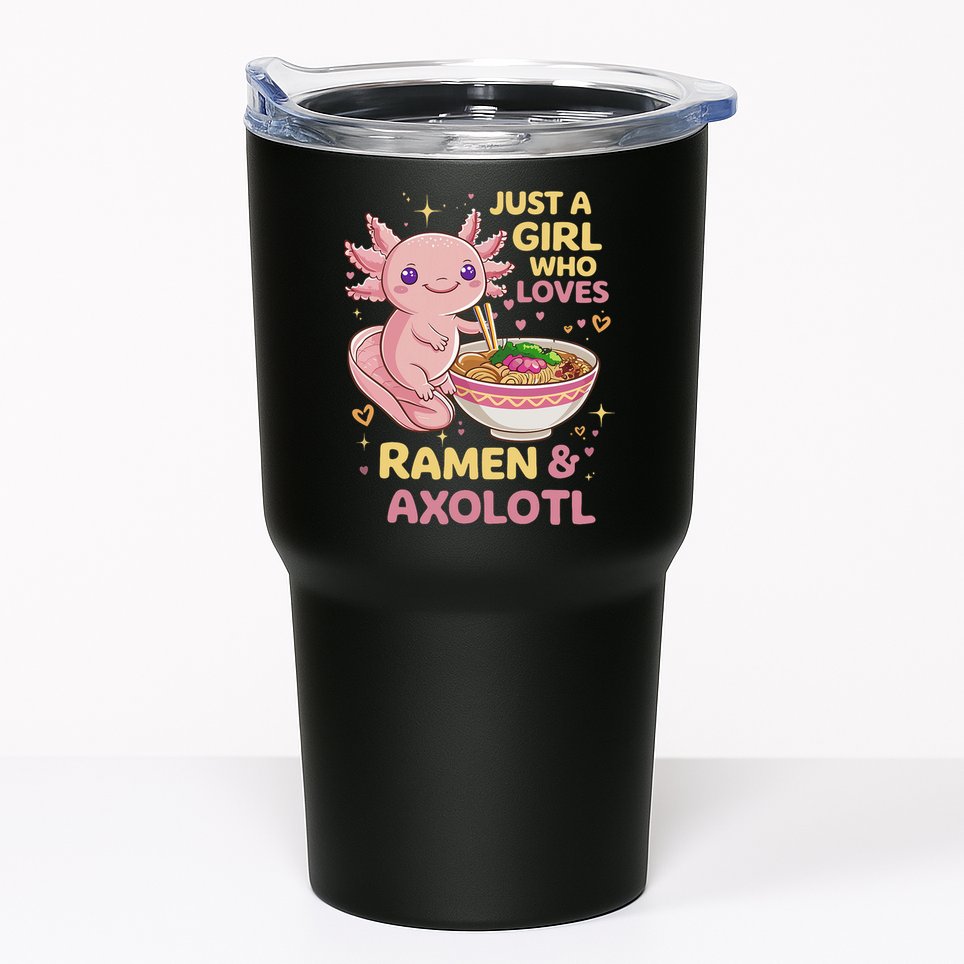 Axolotl Kawaii Just A Girl Who Loves Ramen And Axolotls Tumbler