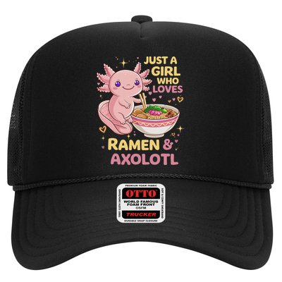 Axolotl Kawaii Just A Girl Who Loves Ramen And Axolotls Hat