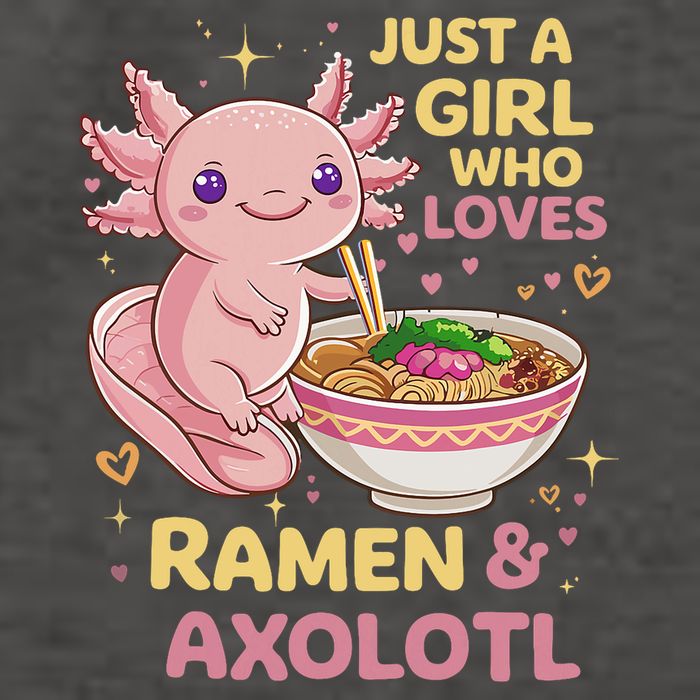 Axolotl Kawaii Just A Girl Who Loves Ramen And Axolotls Vector Backpack