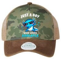 Axolotl Kawaii Just A Boy Who Loves Axolotls Dabbing Axolotl Legacy Tie Dye Trucker Hat