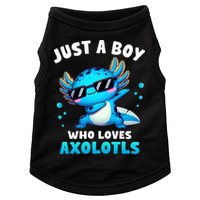 Axolotl Kawaii Just A Boy Who Loves Axolotls Dabbing Axolotl Doggie Tank