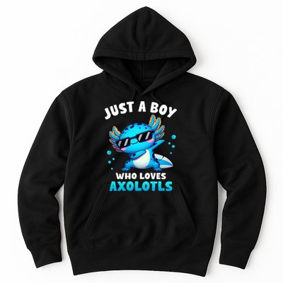 Axolotl Kawaii Just A Boy Who Loves Axolotls Dabbing Axolotl Hoodie