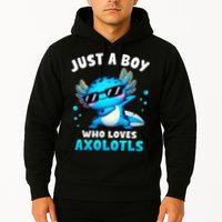 Axolotl Kawaii Just A Boy Who Loves Axolotls Dabbing Axolotl Hoodie