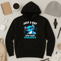 Axolotl Kawaii Just A Boy Who Loves Axolotls Dabbing Axolotl Hoodie