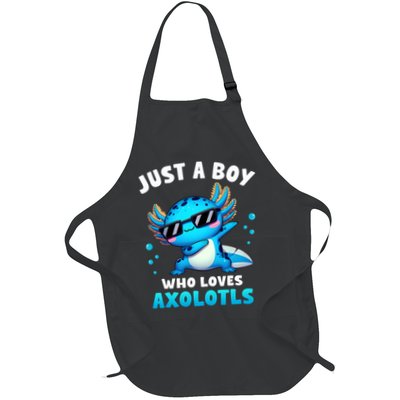 Axolotl Kawaii Just A Boy Who Loves Axolotls Dabbing Axolotl Apron