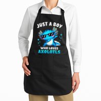 Axolotl Kawaii Just A Boy Who Loves Axolotls Dabbing Axolotl Apron