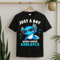 Axolotl Kawaii Just A Boy Who Loves Axolotls Dabbing Axolotl T-Shirt