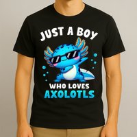 Axolotl Kawaii Just A Boy Who Loves Axolotls Dabbing Axolotl T-Shirt