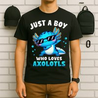 Axolotl Kawaii Just A Boy Who Loves Axolotls Dabbing Axolotl T-Shirt