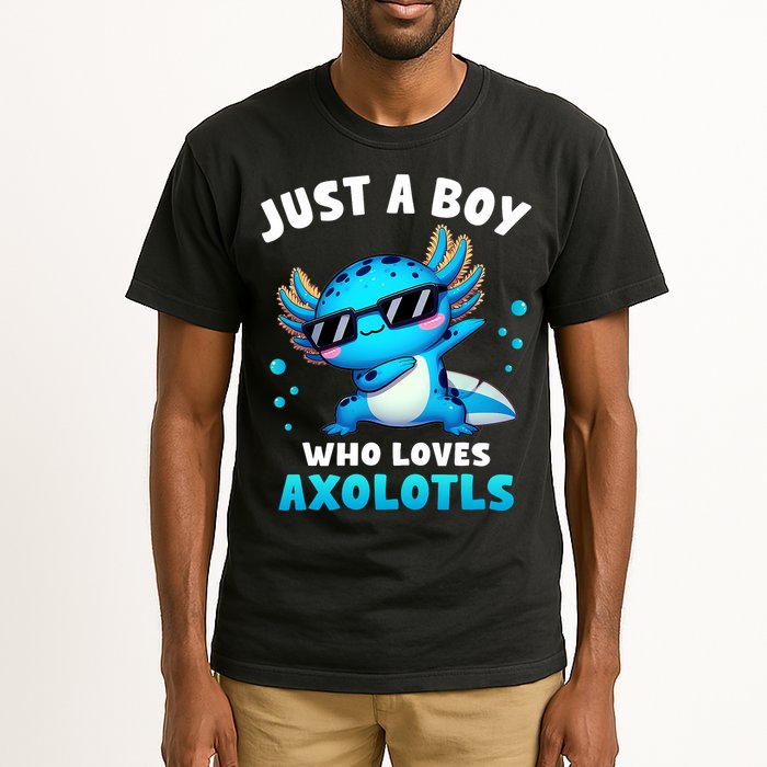 Axolotl Kawaii Just A Boy Who Loves Axolotls Dabbing Axolotl Tall T-Shirt