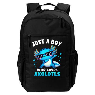 Axolotl Kawaii Just A Boy Who Loves Axolotls Dabbing Axolotl Backpack