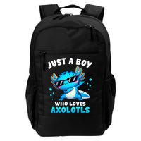 Axolotl Kawaii Just A Boy Who Loves Axolotls Dabbing Axolotl Backpack