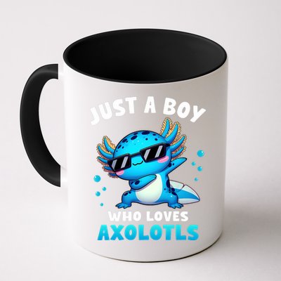 Axolotl Kawaii Just A Boy Who Loves Axolotls Dabbing Axolotl Mug