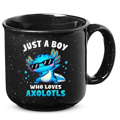 Axolotl Kawaii Just A Boy Who Loves Axolotls Dabbing Axolotl 15oz Campfire Ceramic Mug