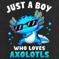 Axolotl Kawaii Just A Boy Who Loves Axolotls Dabbing Axolotl 25L Jumbo Tote