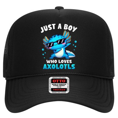 Axolotl Kawaii Just A Boy Who Loves Axolotls Dabbing Axolotl Trucker Hat