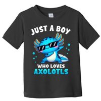 Axolotl Kawaii Just A Boy Who Loves Axolotls Dabbing Axolotl Toddler T-Shirt