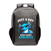Axolotl Kawaii Just A Boy Who Loves Axolotls Dabbing Axolotl Vector Backpack